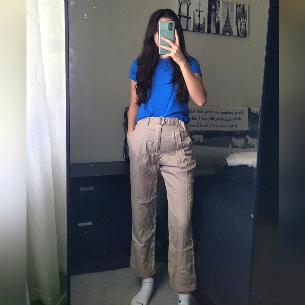 New Beige Abercrombie Trousers